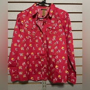 NWTS Girl XL 14‎ 16 Wrangler Long sleeve Shirt Western Cowgirl Rodeo Pearl Snap